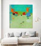 A Skip and a Roll by Dorothy Gaziano on GIANT ART - green abstract