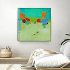 A Skip and a Roll by Dorothy Gaziano on GIANT ART - green abstract