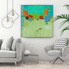 A Skip and a Roll by Dorothy Gaziano on GIANT ART - green abstract