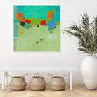 A Skip and a Roll by Dorothy Gaziano on GIANT ART - green abstract