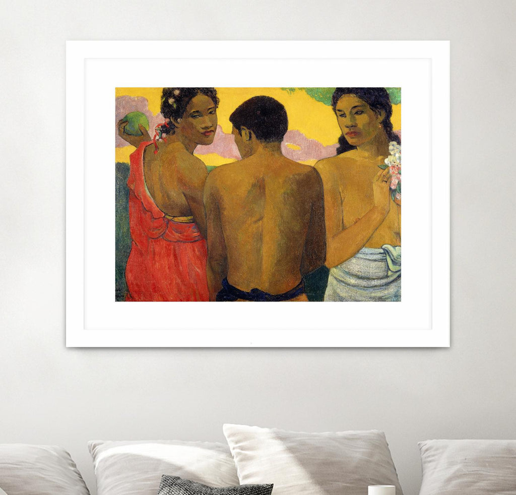 Three Tahitians by Paul Gauguin on GIANT ART - multicolor museum; figurative