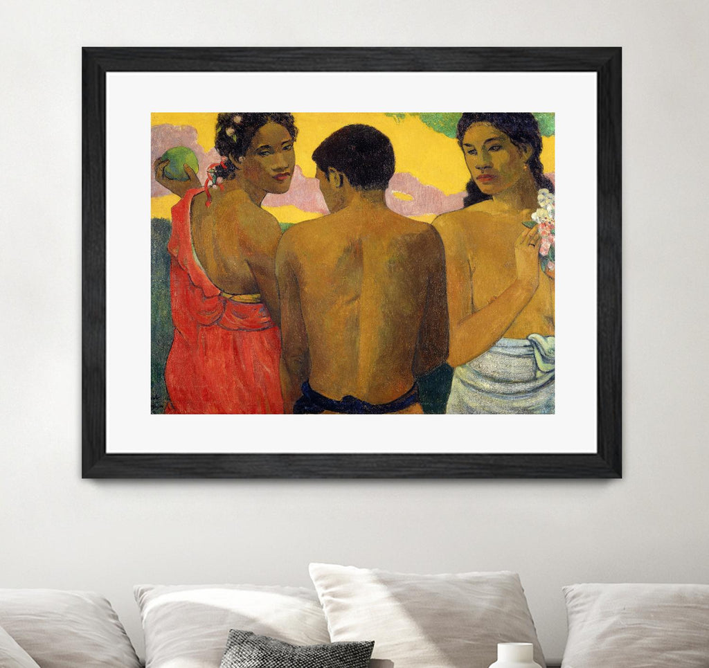 Three Tahitians by Paul Gauguin on GIANT ART - multicolor museum; figurative