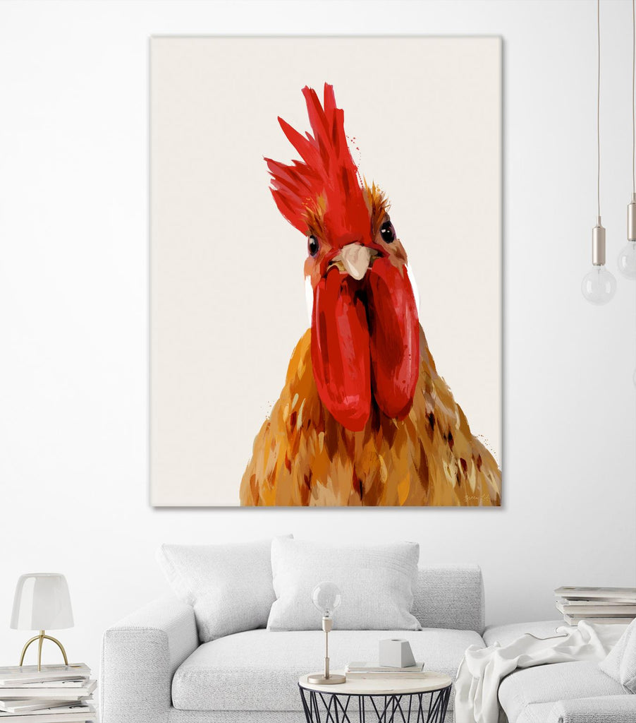 Chicken or The Egg? by Green Lili on GIANT ART - multicolor contemporary; animals
