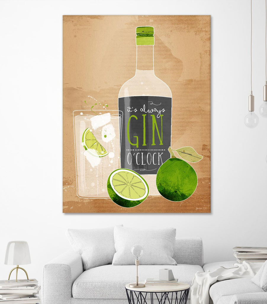 Gin O’Clock by Green Lili on GIANT ART - multicolor cuisine
