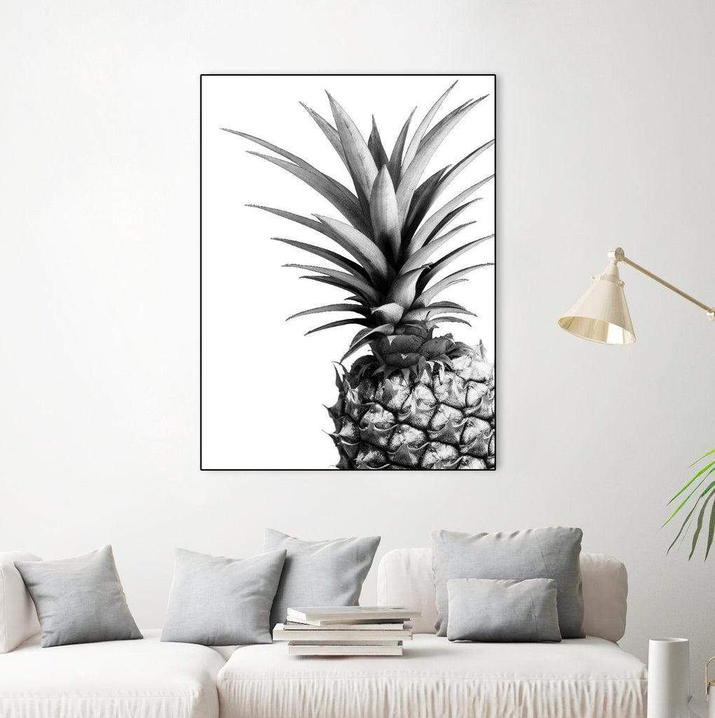 Pineapple (BW) by Lexie Greer on GIANT ART - multicolor photography; cuisine; floral/still life
