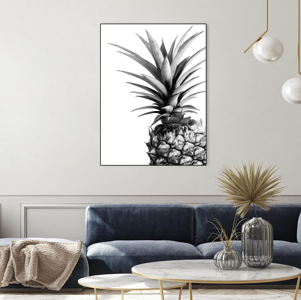 Pineapple (BW) by Lexie Greer on GIANT ART - multicolor photography; cuisine; floral/still life
