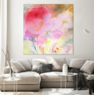 Pink Whisper by Sheila Golden on GIANT ART - multicolor contemporary; floral/still life; abstracts