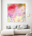 Pink Whisper by Sheila Golden on GIANT ART - multicolor contemporary; floral/still life; abstracts