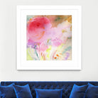 Pink Whisper by Sheila Golden on GIANT ART - multicolor contemporary; floral/still life; abstracts