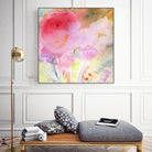 Pink Whisper by Sheila Golden on GIANT ART - multicolor contemporary; floral/still life; abstracts