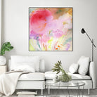 Pink Whisper by Sheila Golden on GIANT ART - multicolor contemporary; floral/still life; abstracts