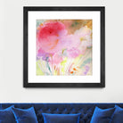 Pink Whisper by Sheila Golden on GIANT ART - multicolor contemporary; floral/still life; abstracts