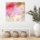 Pink Whisper by Sheila Golden on GIANT ART - multicolor contemporary; floral/still life; abstracts