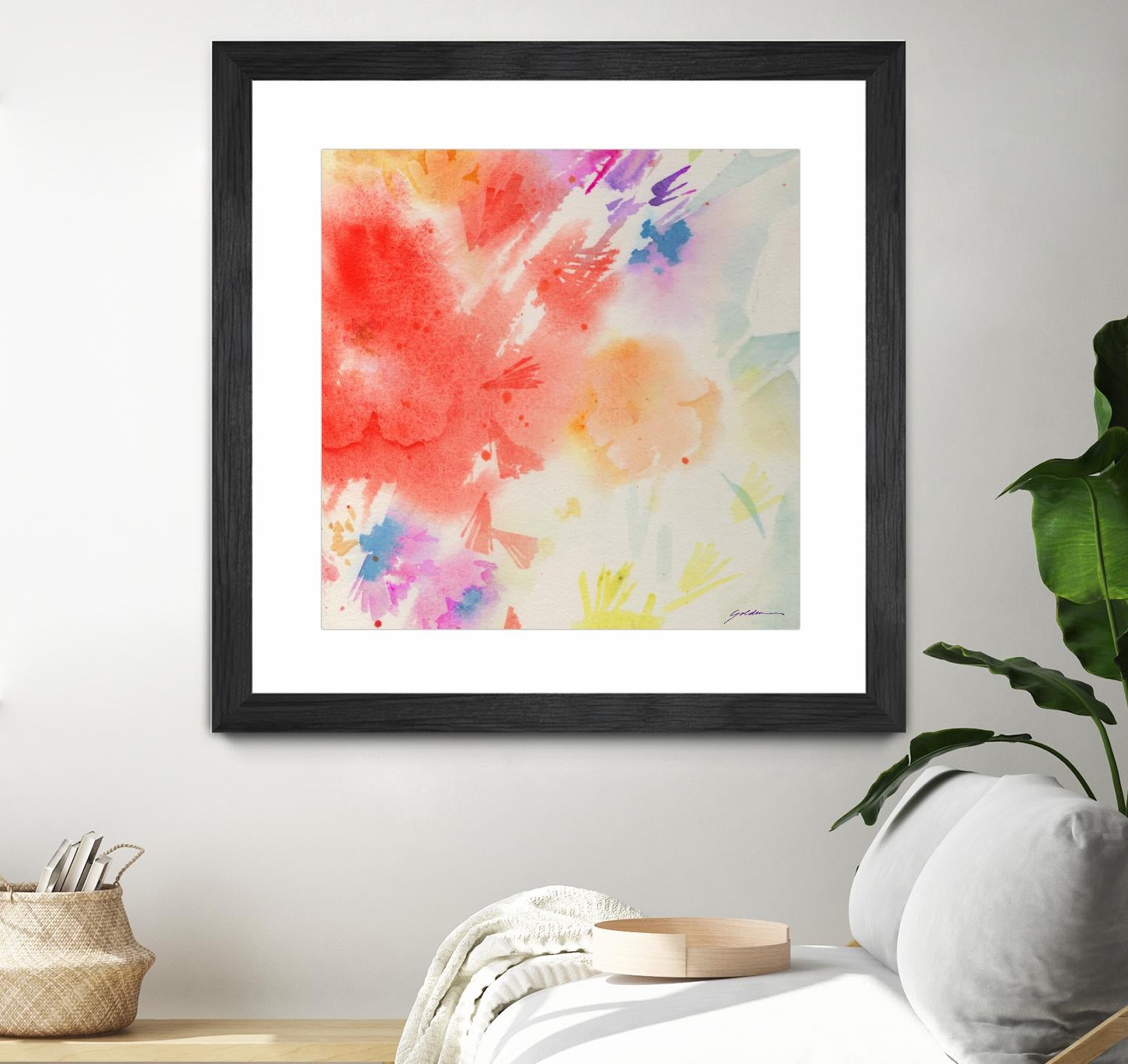 Summer Glory by Sheila Golden on GIANT ART - multicolor contemporary; abstracts; floral/still life