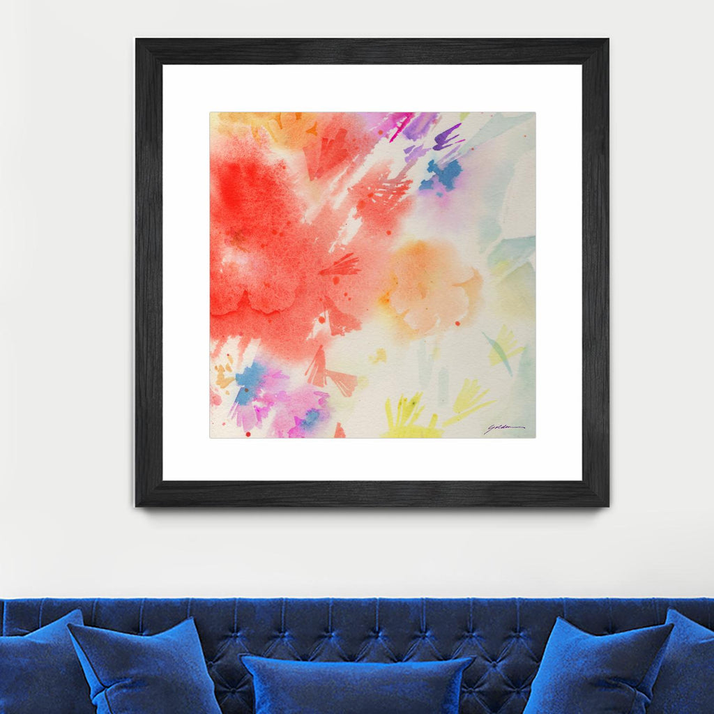 Summer Glory by Sheila Golden on GIANT ART - multicolor contemporary; abstracts; floral/still life
