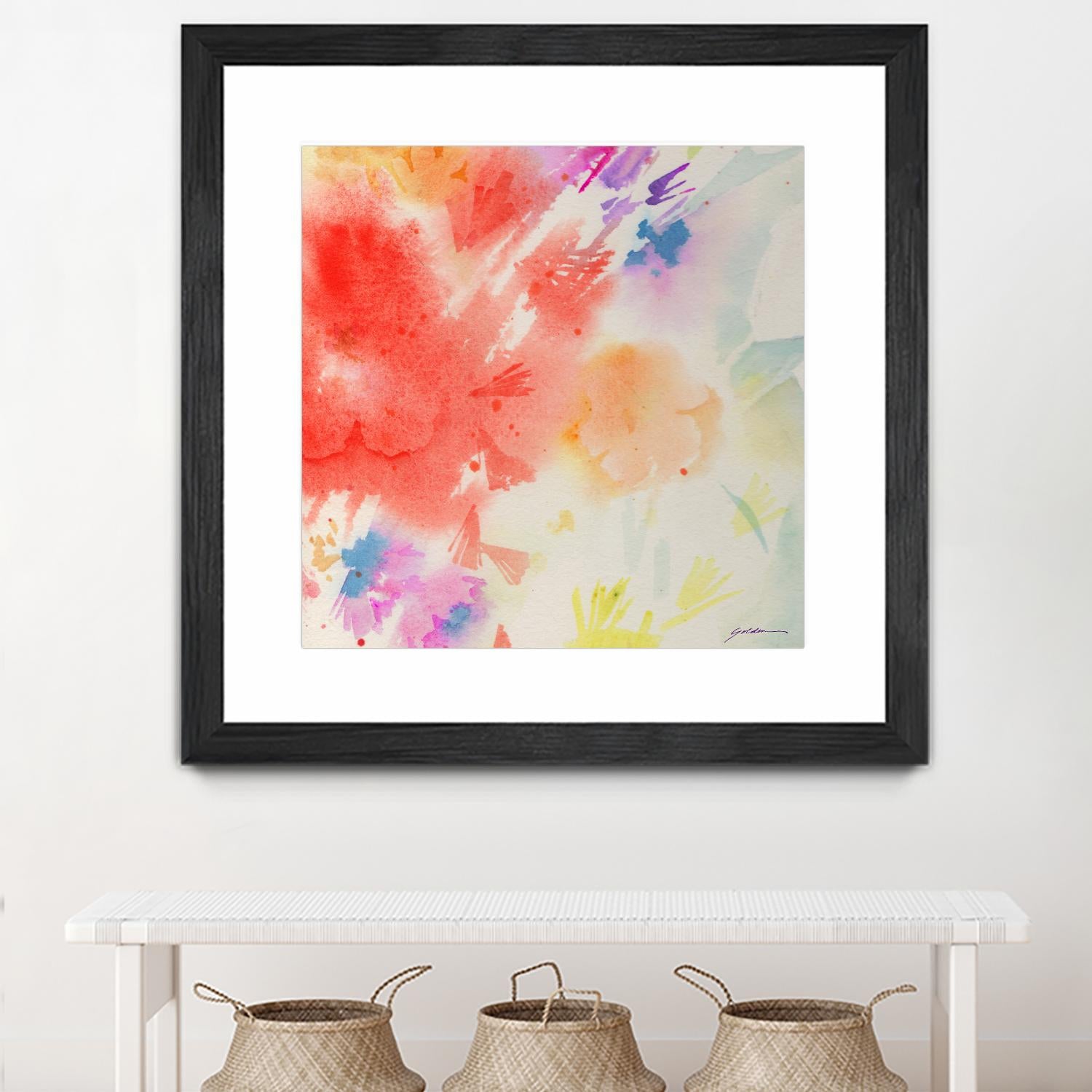 Summer Glory by Sheila Golden on GIANT ART - multicolor contemporary; abstracts; floral/still life