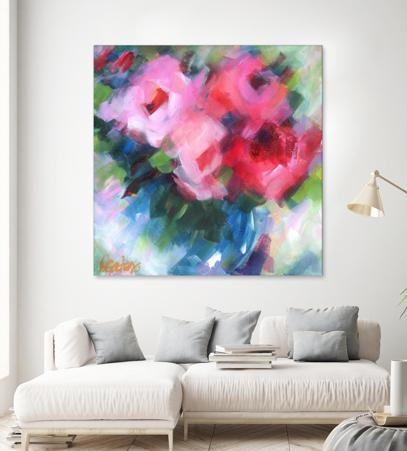 Big Pinks by Pamela Gatens on GIANT ART - multicolor floral/still life