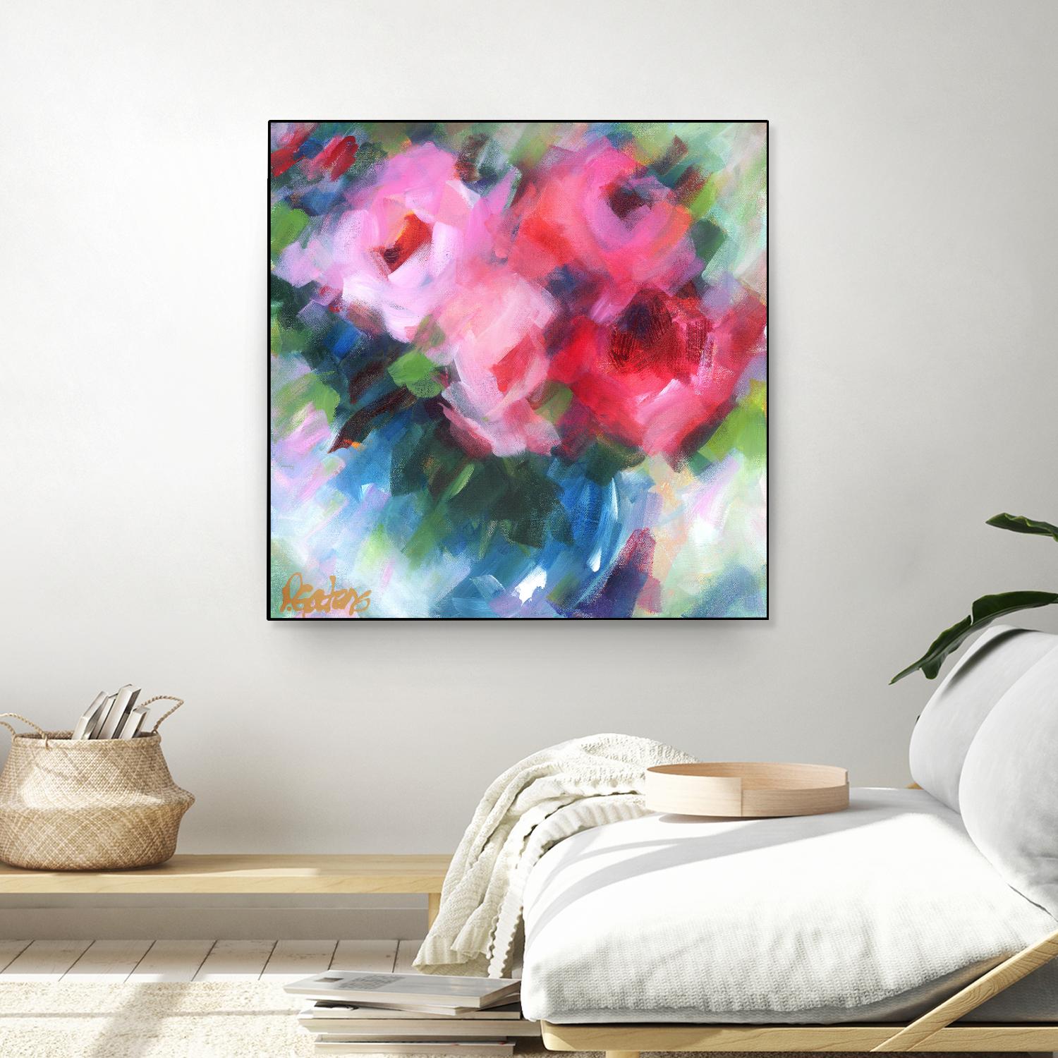 Big Pinks by Pamela Gatens on GIANT ART - multicolor floral/still life