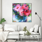Big Pinks by Pamela Gatens on GIANT ART - multicolor floral/still life