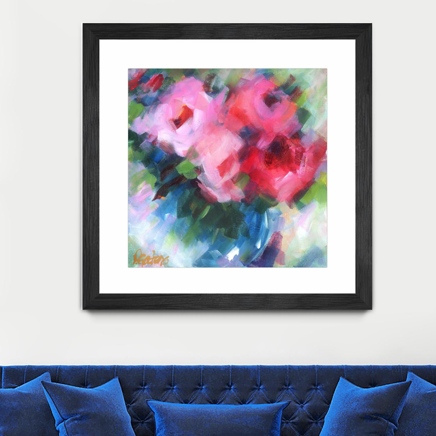 Big Pinks by Pamela Gatens on GIANT ART - multicolor floral/still life