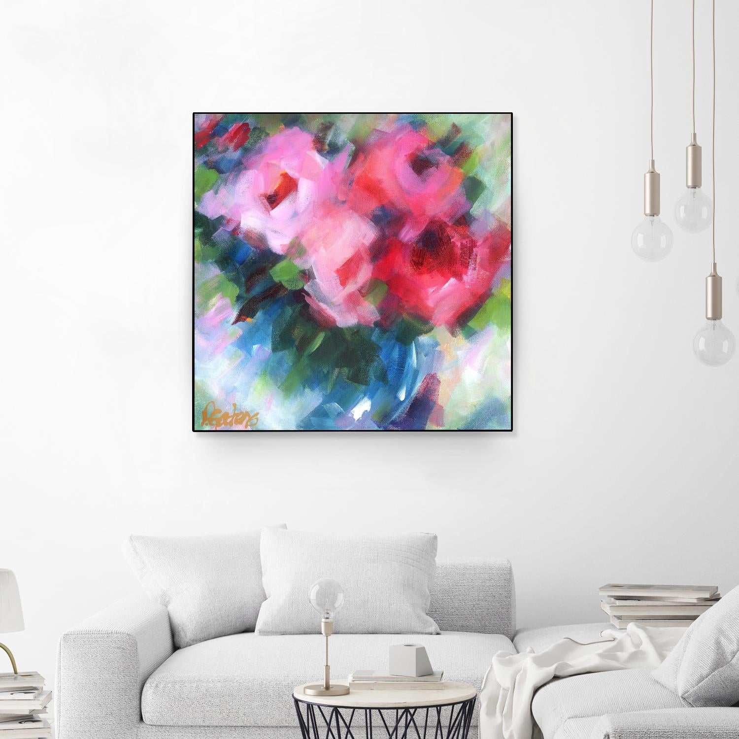 Big Pinks by Pamela Gatens on GIANT ART - multicolor floral/still life