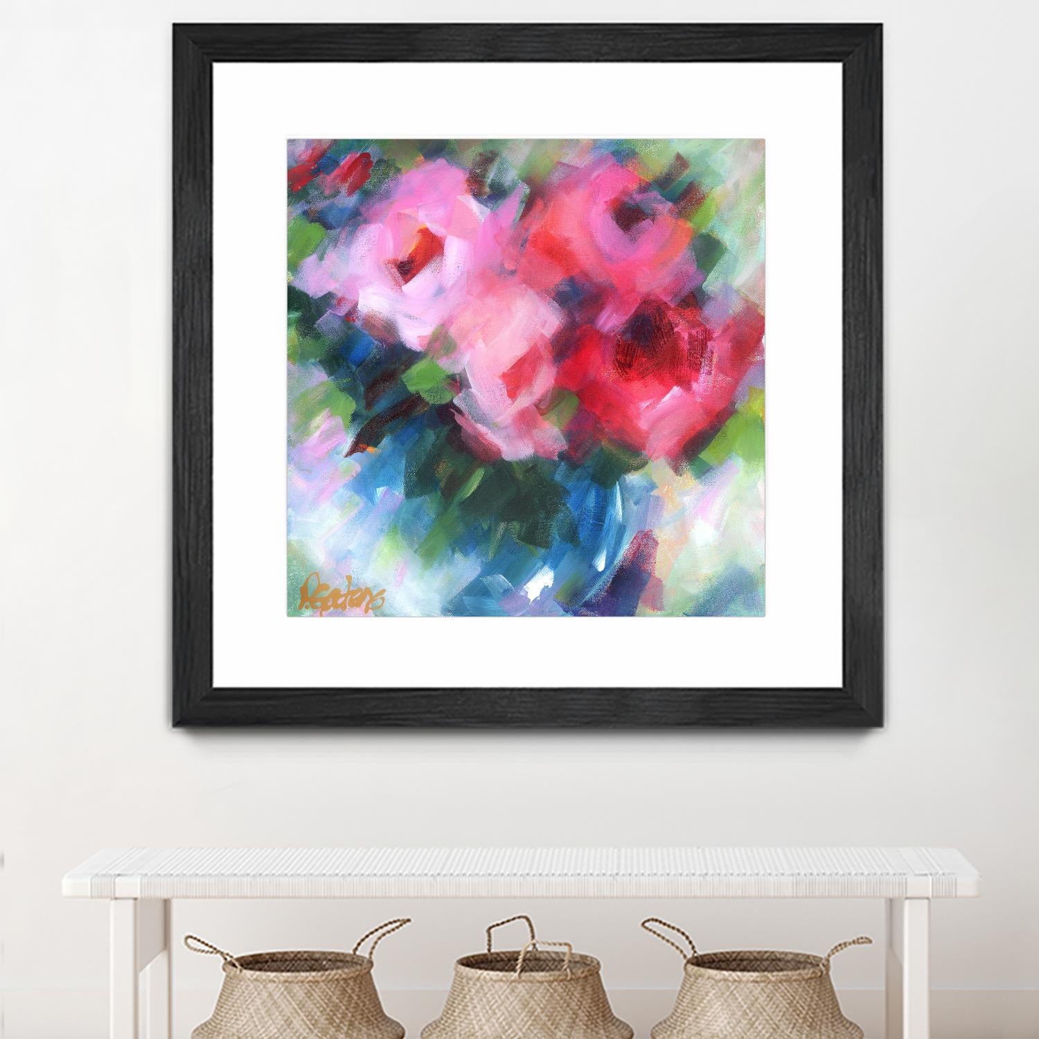 Big Pinks by Pamela Gatens on GIANT ART - multicolor floral/still life