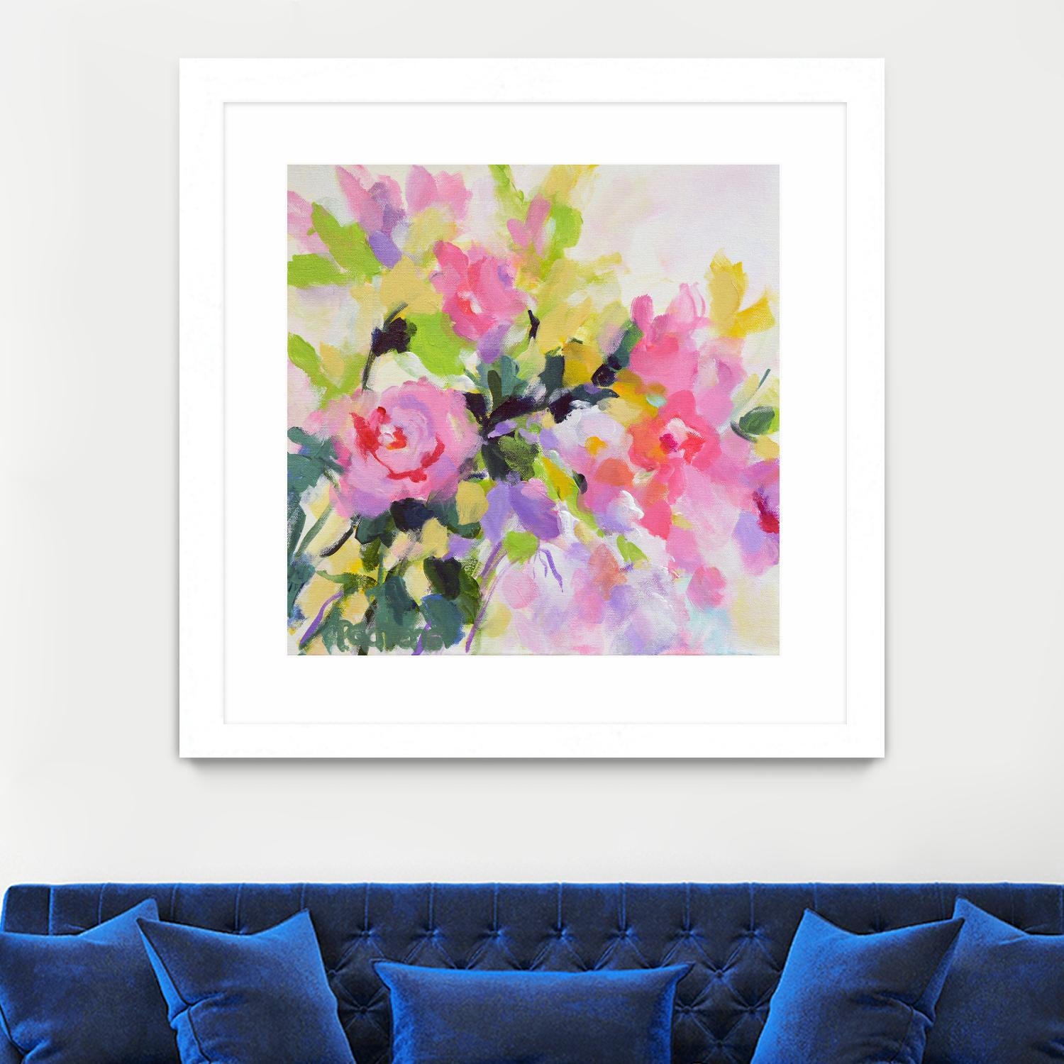 Wild Rose Garden by Pamela Gatens on GIANT ART - multicolor floral/still life; contemporary