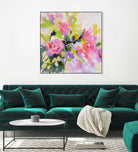 Wild Rose Garden by Pamela Gatens on GIANT ART - multicolor floral/still life; contemporary
