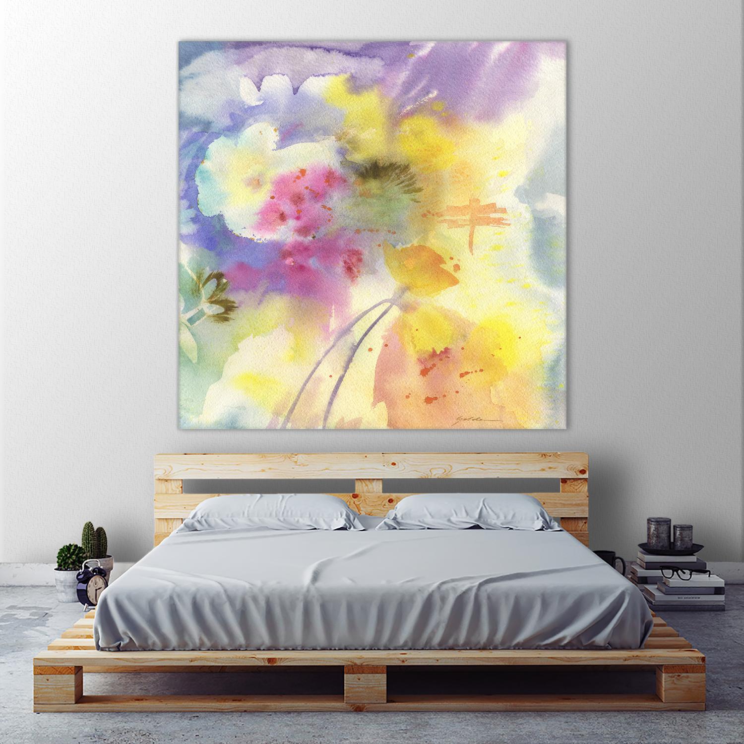 Dragonfly by Sheila Golden on GIANT ART - multicolor floral/still life; contemporary