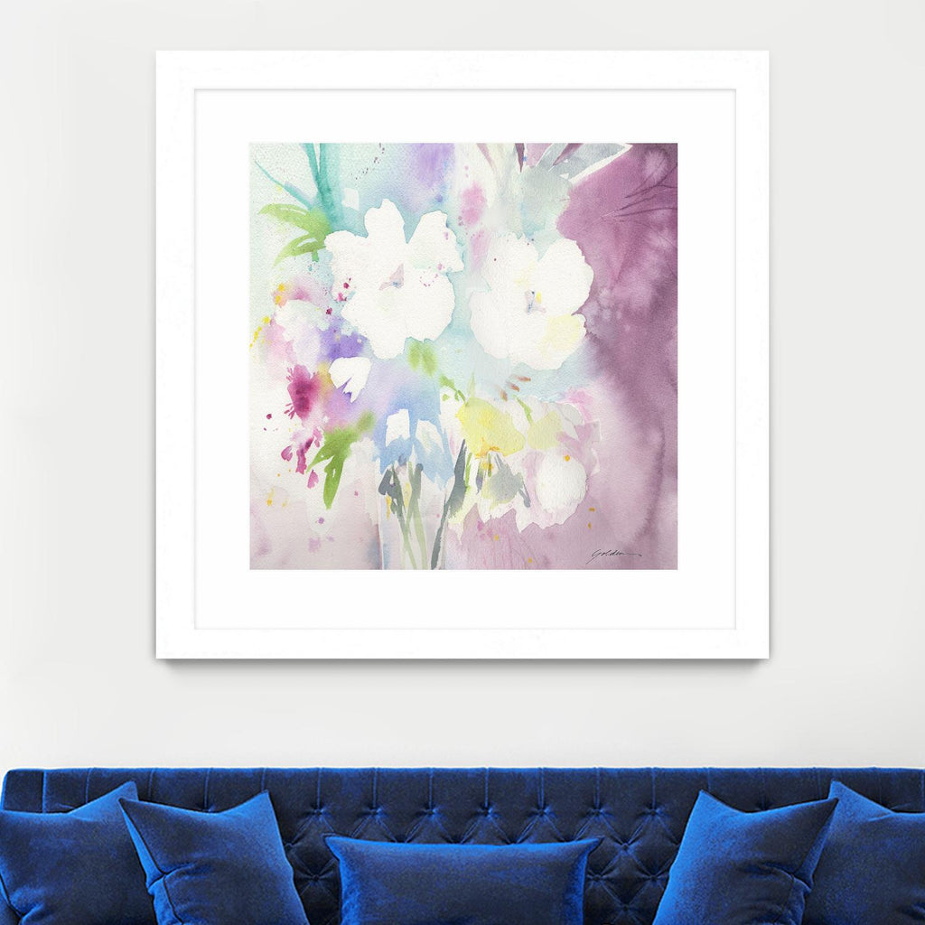 Serenity by Sheila Golden on GIANT ART - multicolor floral/still life; contemporary