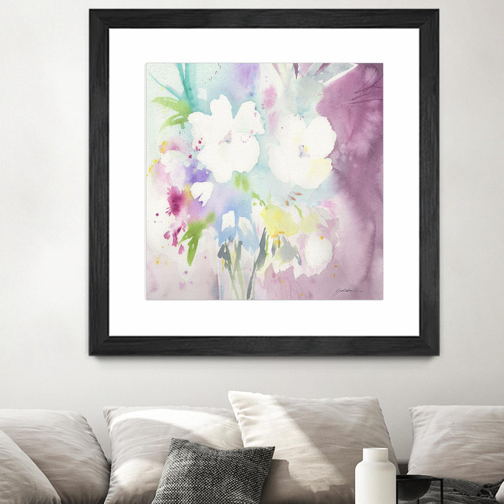 Serenity by Sheila Golden on GIANT ART - multicolor floral/still life; contemporary