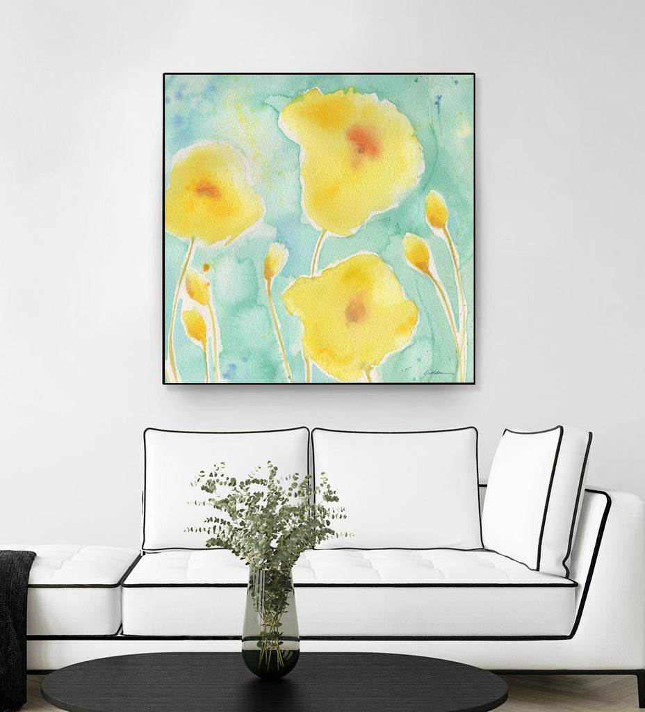 Summer Rain #3 by Sheila Golden on GIANT ART - multicolor floral/still life; contemporary