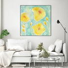 Summer Rain #3 by Sheila Golden on GIANT ART - multicolor floral/still life; contemporary
