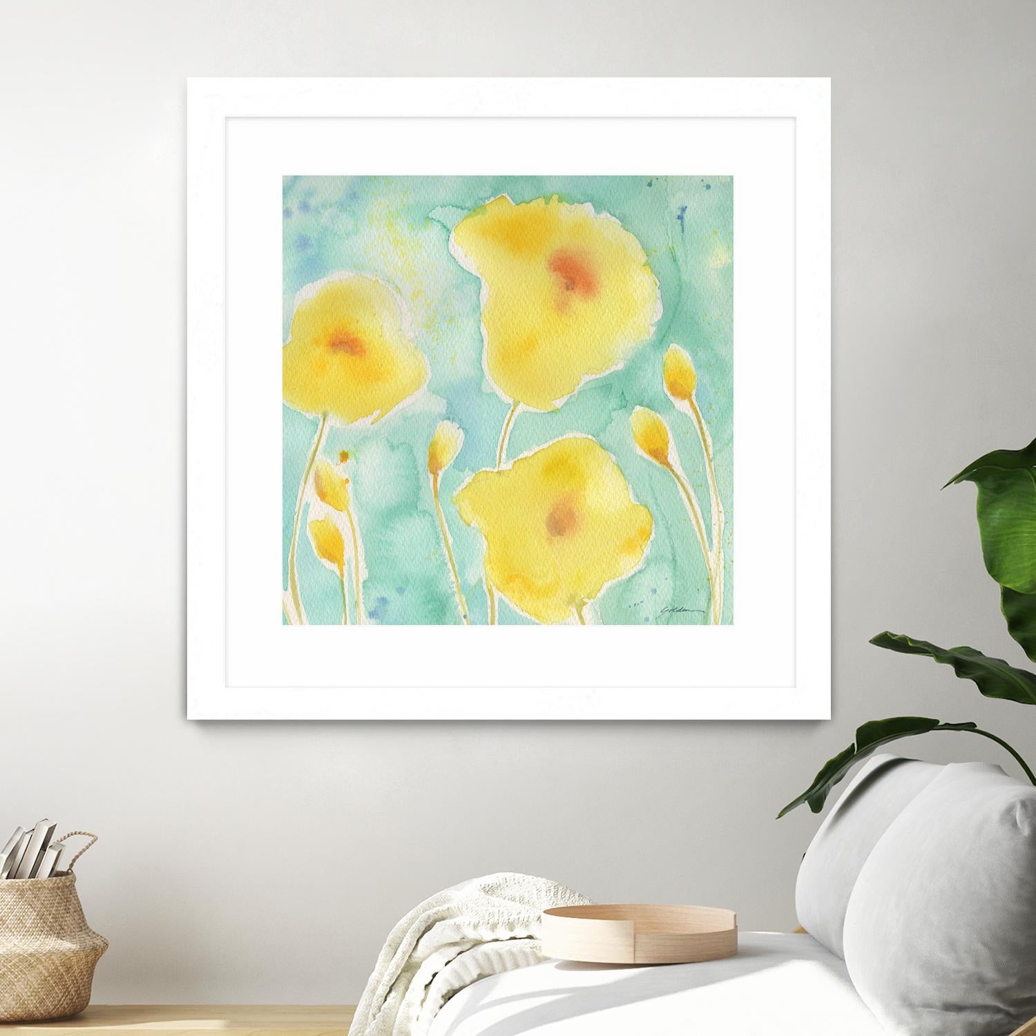 Summer Rain #3 by Sheila Golden on GIANT ART - multicolor floral/still life; contemporary