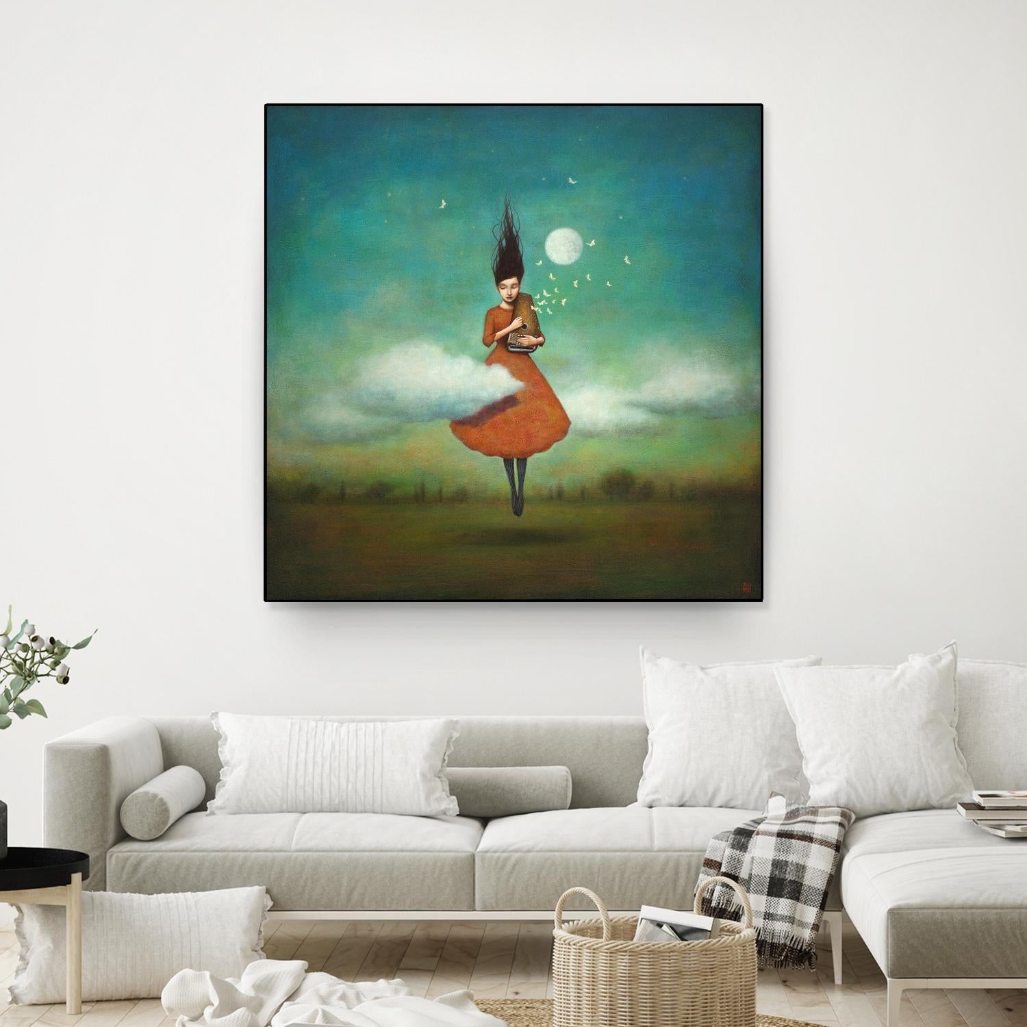 High Notes for Low Cloud by Duy Huynh on GIANT ART - green fantastic