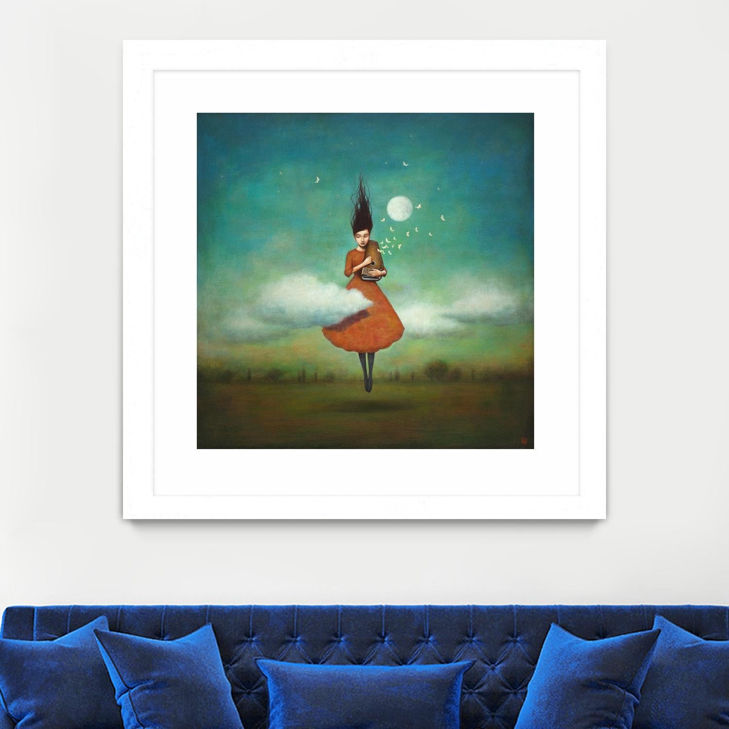 High Notes for Low Cloud by Duy Huynh on GIANT ART - green fantastic