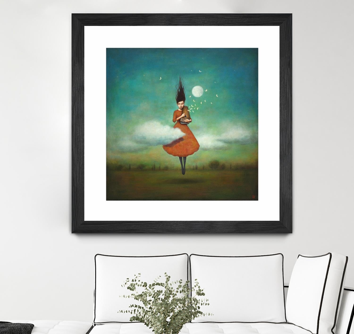 High Notes for Low Cloud by Duy Huynh on GIANT ART - green fantastic