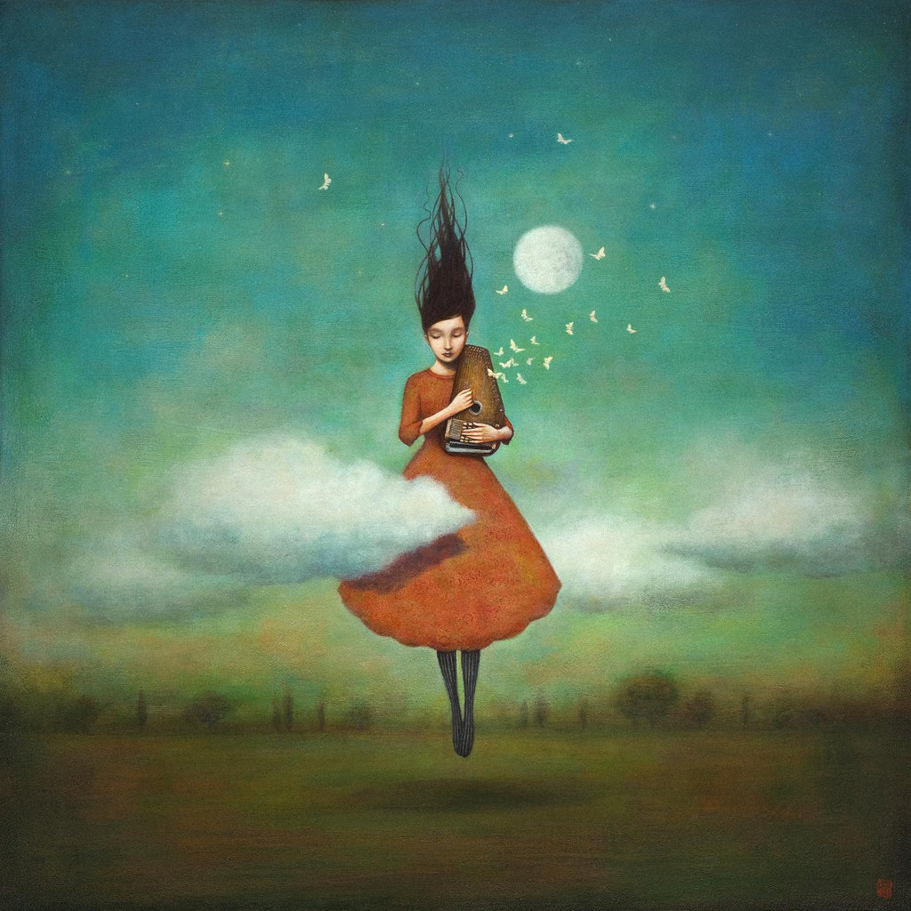 High Notes for Low Cloud by Duy Huynh on GIANT ART - green fantastic