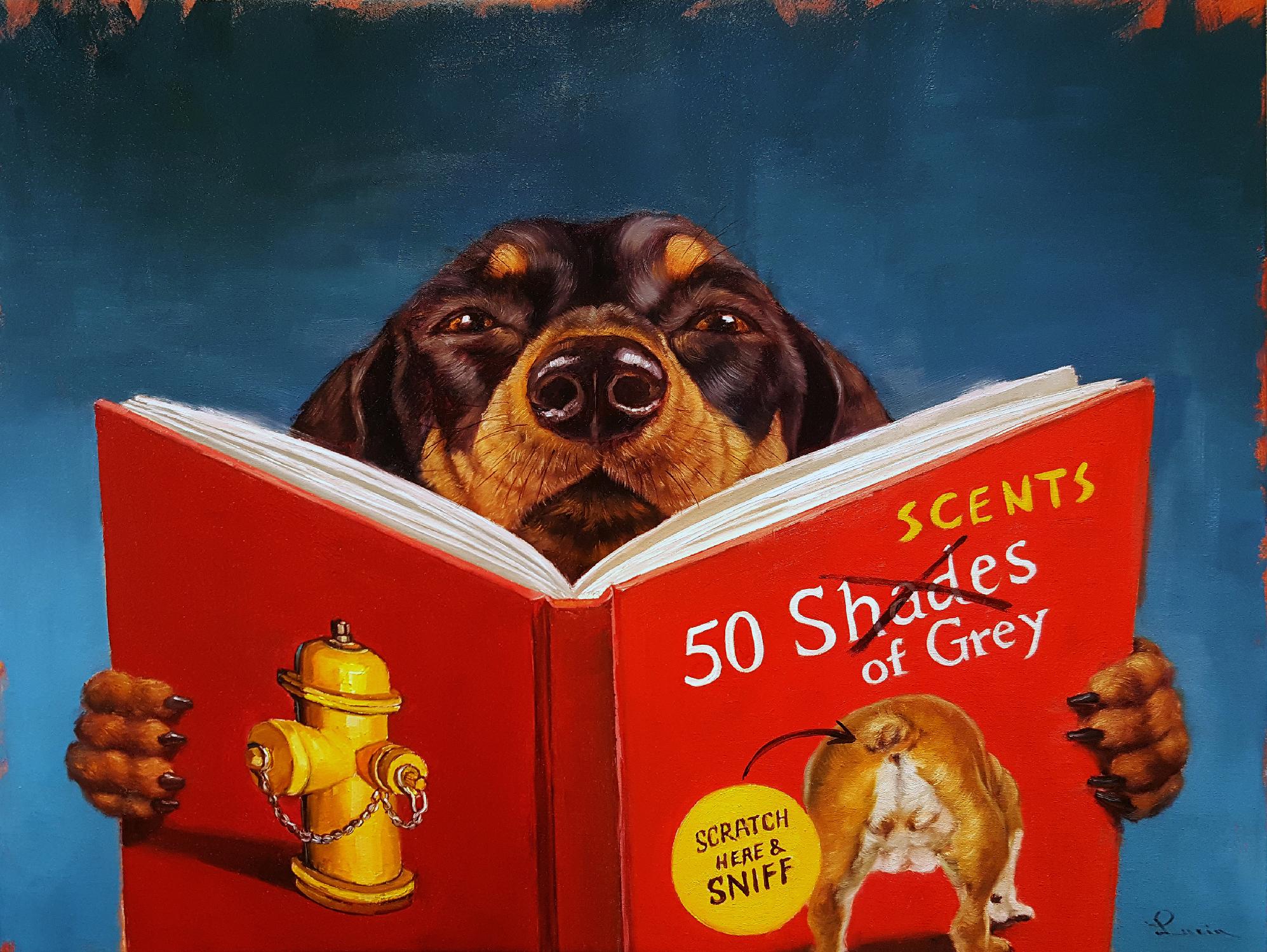 50 Scents of Grey by Lucia Heffernan on GIANT ART - multicolor urban/pop surrealism; animals