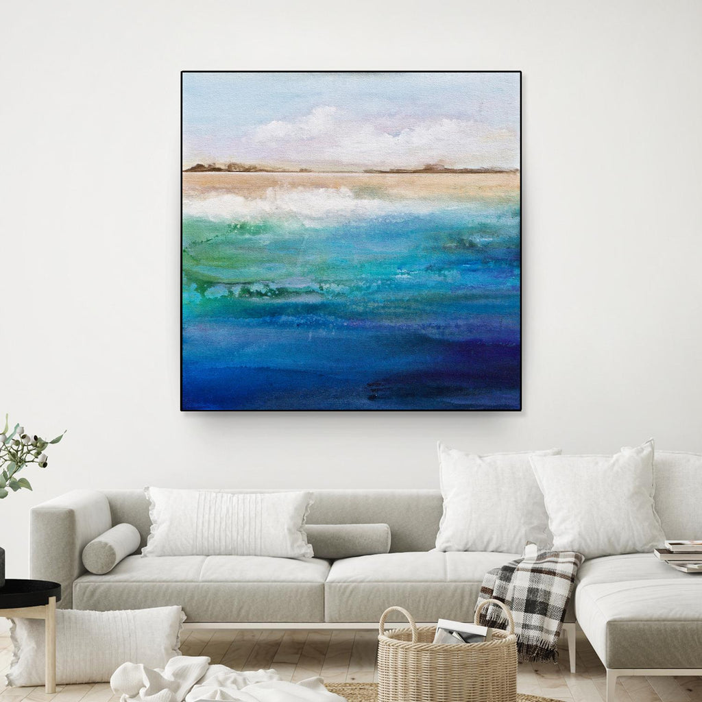 Shoreline by Karen Hale on GIANT ART - multicolor coastal; landscapes