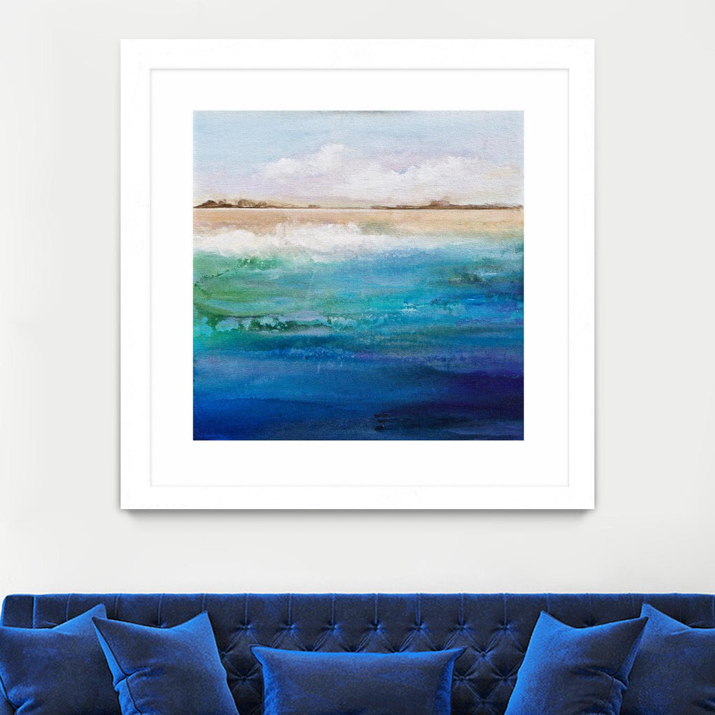 Shoreline by Karen Hale on GIANT ART - multicolor coastal; landscapes