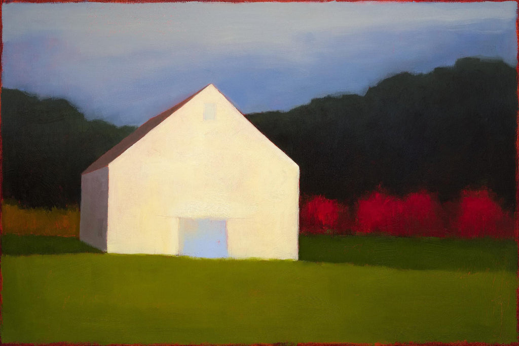 Behind the Blue Door by Tracy Helgeson on GIANT ART - multicolor landscapes; contemporary