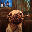 Uptown Pug by Lucia Heffernan on GIANT ART - multicolor urban/pop surrealism; animals