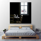 Pause by Karen Hollingsworth on GIANT ART - multi floral/still life, landscapes, chairs, coffee, farms, interiors, snow, winter, country/rural