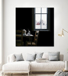 Pause by Karen Hollingsworth on GIANT ART - multi floral/still life, landscapes, chairs, coffee, farms, interiors, snow, winter, country/rural