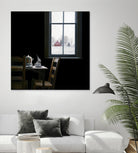 Pause by Karen Hollingsworth on GIANT ART - multi floral/still life, landscapes, chairs, coffee, farms, interiors, snow, winter, country/rural