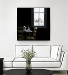 Pause by Karen Hollingsworth on GIANT ART - multi floral/still life, landscapes, chairs, coffee, farms, interiors, snow, winter, country/rural