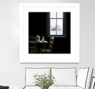 Pause by Karen Hollingsworth on GIANT ART - multi floral/still life, landscapes, chairs, coffee, farms, interiors, snow, winter, country/rural