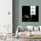 Pause by Karen Hollingsworth on GIANT ART - multi floral/still life, landscapes, chairs, coffee, farms, interiors, snow, winter, country/rural