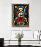 Muerto by Nicholas Ivins on GIANT ART - multicolor urban/pop surrealism; ethnic